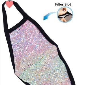 Multi Color Black Double Layered Fashion Face Mask